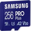 Samsung Memory MB-MD256SA/APC PRO Plus MicroSD Card 256GB, UHS-I U3, Up to 180MB/s