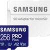 Samsung Memory MB-MD256SA/APC PRO Plus MicroSD Card 256GB, UHS-I U3, Up to 180MB/s