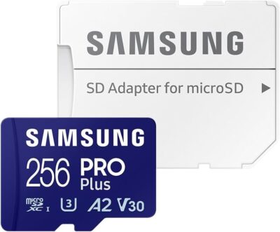 Samsung Memory MB-MD256SA/APC PRO Plus MicroSD Card 256GB, UHS-I U3, Up to 180MB/s