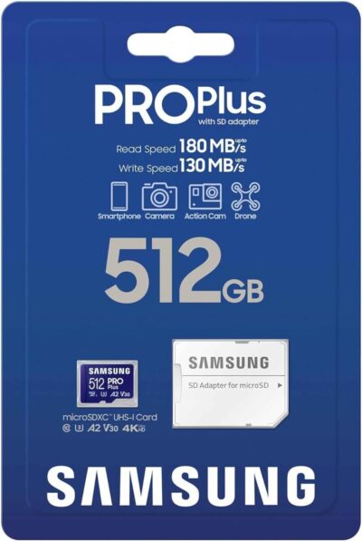 Samsung PRO Plus microSD Card 512GB MB-MD512SA/EU