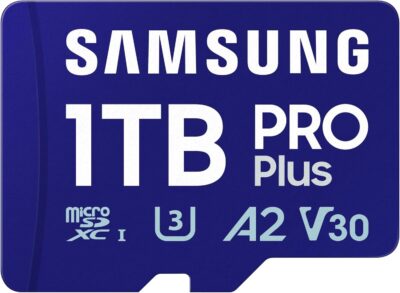 Samsung Memory MB-MD1T0SA/EU PRO Plus MicroSD Card for Mobile and Gaming Consoles 1TB UHS-I U3, Up to 180MB/s