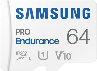 Samsung PRO Endurance 64GB microSDXC UHS-I U1 100MB/s Video Monitoring Memory Card with Adapter (MB-MJ64KA/EU)