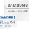 Samsung PRO Endurance 64GB microSDXC UHS-I U1 100MB/s Video Monitoring Memory Card with Adapter (MB-MJ64KA/APC)