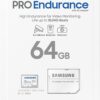 Samsung PRO Endurance 64GB microSDXC UHS-I U1 100MB/s Video Monitoring Memory Card with Adapter (MB-MJ64KA/APC)