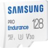 Samsung PRO Endurance 128GB microSDXC UHS-I U3 100MB/s Video Monitoring Memory Card with Adapter (MB-MJ128KA/APC)