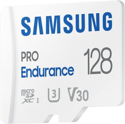 Samsung PRO Endurance 128GB microSDXC UHS-I U3 100MB/s Video Monitoring Memory Card with Adapter (MB-MJ128KA/APC)