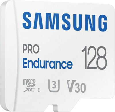 Samsung PRO Endurance 128GB microSDXC UHS-I U3 100MB/s Video Monitoring Memory Card with Adapter (MB-MJ128KA/APC)