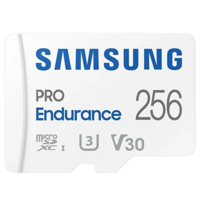 Samsung PRO Endurance 256GB microSDXC UHS-I U3 100MB/s Video Monitoring Memory Card with Adapter (MB-MJ256KA/EU)