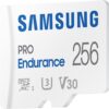 Samsung PRO Endurance 256GB microSDXC UHS-I U3 100MB/s Video Monitoring Memory Card with Adapter (MB-MJ256KA/APC)