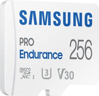 Samsung PRO Endurance 256GB microSDXC UHS-I U3 100MB/s Video Monitoring Memory Card with Adapter (MB-MJ256KA/APC)