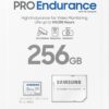 Samsung PRO Endurance 256GB microSDXC UHS-I U3 100MB/s Video Monitoring Memory Card with Adapter (MB-MJ256KA/APC)