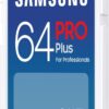 Samsung PRO Plus 64GB SD Memory Card (MB-SD64S/EU) UHS-I U3 Full HD & 4K UHD 180MB/s Read 130MB/s Writing for SLR Cameras and System Cameras (2023)