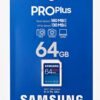 Samsung PRO Plus 64GB SD Memory Card (MB-SD64S/EU) UHS-I U3 Full HD & 4K UHD 180MB/s Read 130MB/s Writing for SLR Cameras and System Cameras (2023)