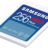 Samsung PRO Plus SD Card, 256GB, UHS-I U3, Full HD & 4K UHD, 180MB/s Read, 130MB/s Write, Memory Card for SLR Cameras and System Cameras, MB-SD256S/APC