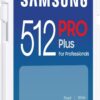 Samsung PRO Plus SD Card, 512GB, UHS-I U3, Full HD & 4K UHD, 180MB/s Read, 130MB/s Write, Memory Card for SLR Cameras and System Cameras, MB-SD512S/APC