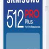 Samsung PRO Plus SD Card, 512GB, UHS-I U3, Full HD & 4K UHD, 180MB/s Read, 130MB/s Write, Memory Card for SLR Cameras and System Cameras, MB-SD512S/APC