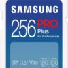 SAMSUNG PRO Plus Full Size 256GB SDXC Memory Card, Up to 180 MB/s, Full HD &amp,MB-SD256SB/WW