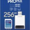 SAMSUNG PRO Plus Full Size 256GB SDXC Memory Card, Up to 180 MB/s, Full HD &amp,MB-SD256SB/WW