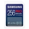 Samsung PRO Ultimate SD card, 256 GB, UHS-I U3, Full HD & 4K UHD, 200 MB/s read, 130 MB/s write, Memory card for smartphone, Drone or action cam, MB-SY256S/WW