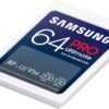 Samsung PRO Ultimate SD card, 64 GB, UHS-I U3, Full HD & 4K UHD, 200 MB/s read, 130 MB/s write, Memory card for smartphone, Drone or action cam, Includes USB card reader, MB-SY64SB/WW