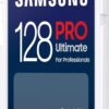 Samsung PRO Ultimate SD card, 128 GB, UHS-I U3, Full HD & 4K UHD, 200 MB/s read, 130 MB/s write, Memory card for smartphone, Drone or action cam, Includes USB card reader, MB-SY128SB/WW