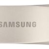 Samsung BAR Plus USB Flash Drive Type-A 64GB 200MB/s Read 30MB/s Write Durable USB 3.1 Flash Drive with Keyring Champagne Silver MUF-64BE3/APC