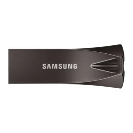 Samsung BAR Plus USB Flash Drive Type-A 64GB 200MB/s Read 30MB/s Write Durable USB 3.1 Memory Stick with Key Ring Titanium Grey MUF-64BE4/APC