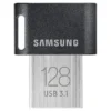 Samsung FIT Plus USB Flash Drive Type-A 128GB 400MB/s Read 60MB/s Write Compact USB 3.1 Flash Drive with Key Ring, Gray, MUF-128AB/APC