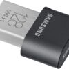 Samsung FIT Plus USB Flash Drive Type-A 128GB 400MB/s Read 60MB/s Write Compact USB 3.1 Flash Drive with Key Ring, Gray, MUF-128AB/APC