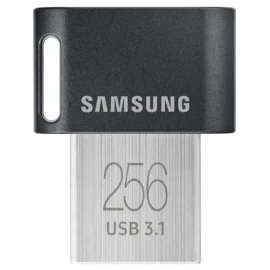 Samsung FIT Plus USB Flash Drive Type-A 256GB 400MB/s Read 110MB/s Write Compact USB 3.1 Memory Stick with Keyring Grey MUF-256AB/APC