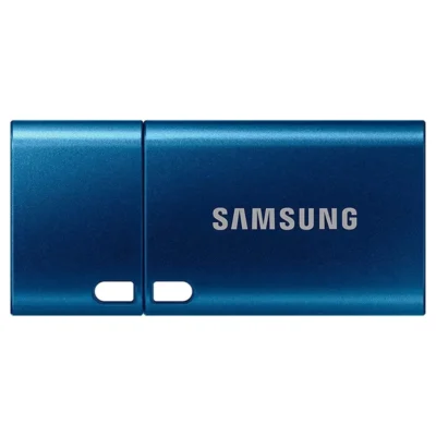 Samsung USB C Flash Drive 64GB 300MB/s Read 30MB/s Write USB 3.1 Flash Drive for Notebooks, Tablets and Smartphones, Blue, MUF-64DA/APC