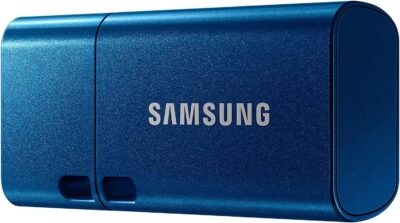 Samsung USB C Flash Drive 64GB 300MB/s Read 30MB/s Write USB 3.1 Flash Drive for Notebooks, Tablets and Smartphones, Blue, MUF-64DA/APC