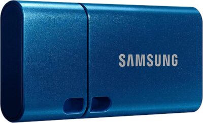 Samsung USB C Flash Drive 64GB 300MB/s Read 30MB/s Write USB 3.1 Flash Drive for Notebooks, Tablets and Smartphones, Blue, MUF-64DA/APC