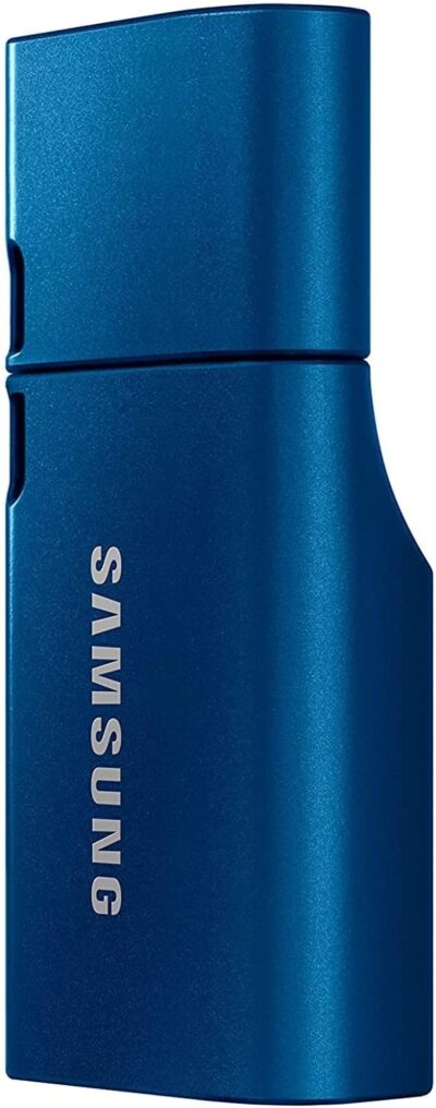 Samsung USB C Flash Drive 64GB 300MB/s Read 30MB/s Write USB 3.1 Flash Drive for Notebooks, Tablets and Smartphones, Blue, MUF-64DA/APC