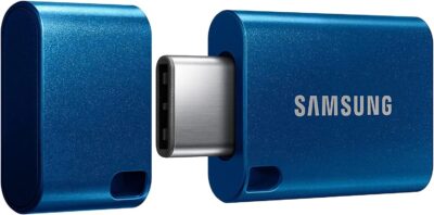 Samsung USB C Flash Drive 64GB 300MB/s Read 30MB/s Write USB 3.1 Flash Drive for Notebooks, Tablets and Smartphones, Blue, MUF-64DA/APC