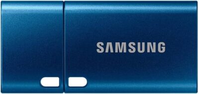 Samsung USB Flash Drive USB C 128GB 400MB/s Read 60MB/s Write USB 3.1 Flash Drive for Notebooks, Tablets and Smartphones, Blue, MUF-128DA/APC