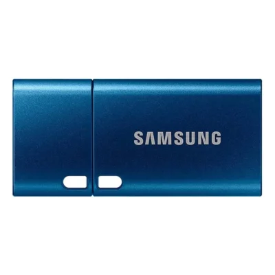 Samsung USB Flash Drive USB C 128GB 400MB/s Read 60MB/s Write USB 3.1 Flash Drive for Notebooks, Tablets and Smartphones, Blue, MUF-128DA/APC