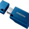 Samsung USB Flash Drive USB C 128GB 400MB/s Read 60MB/s Write USB 3.1 Flash Drive for Notebooks, Tablets and Smartphones, Blue, MUF-128DA/APC