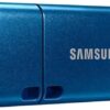 Samsung USB C Flash Drive 256GB 400MB/s Read 110MB/s Write USB 3.1 Flash Drive for Notebooks, Tablets and Smartphones, Blue, MUF-256DA/APC