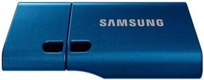 Samsung USB C Flash Drive 256GB 400MB/s Read 110MB/s Write USB 3.1 Flash Drive for Notebooks, Tablets and Smartphones, Blue, MUF-256DA/APC