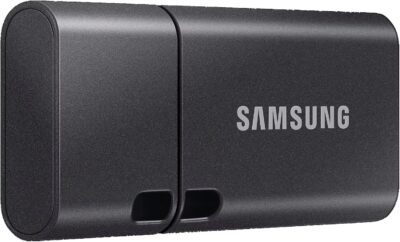 Samsung USB C Flash Drive 512GB 400MB/s Read 110MB/s Write USB 3.2 Gen1 Flash Drive for Notebooks, Tablets and Smartphones, Titan Gray, MUF-512DA4/APC