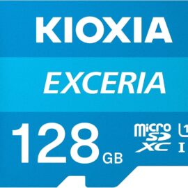 Kioxia 128GB microSD Exceria Flash Memory Card w/Adapter U1 R100 C10 Full HD High Read Speed 100MB/s LMEX1L128GG2