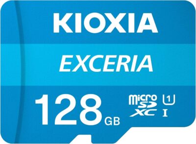 Kioxia 128GB microSD Exceria Flash Memory Card w/Adapter U1 R100 C10 Full HD High Read Speed 100MB/s LMEX1L128GG2