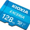 Kioxia 128GB microSD Exceria Flash Memory Card w/Adapter U1 R100 C10 Full HD High Read Speed 100MB/s LMEX1L128GG2