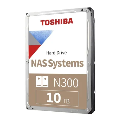 TOSHIBA N300 HDWG11AXZSTA 10TB 7200 RPM 256MB Cache SATA 6.0Gb/s 3.5" Internal Hard Drive