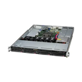 UP SuperServer SYS-511E-WR 1U UP WIO with 4 hot-swap 3.5" SAS/SATA bays and 3 PCIe 5.0 slots