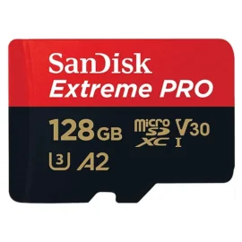 SanDisk 128GB Extreme PRO? microSD? UHS-I Card with Adapter C10, U3, V30, A2, 200MB/s Read 90MB/s Write SDSQXCD-128G-GN6MA