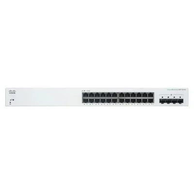 CISCO DESIGNED Business CBS220-24P-4G Smart Switch | 24 Port GE | PoE | 4x1G SFP