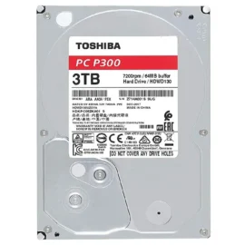 Toshiba P300 3TB 7200RPM 3.5" SATA HDD 'Bulk' (HDWD130UZSVA)