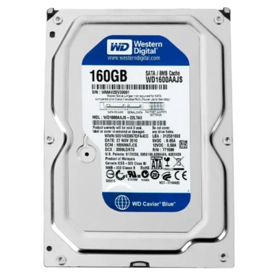 Western Digital 160 GB Caviar Blue SATA 7200 RPM 8 MB Cache Bulk/OEM Desktop Hard Drive WD1600AAJS